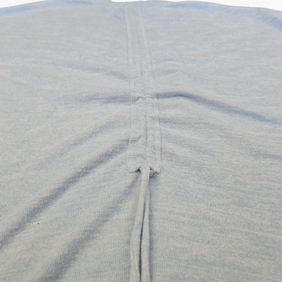 Talbots Light Blue Ruched Back Open Front Cardigan Sweater Size Large Petite - Picture 4 of 10